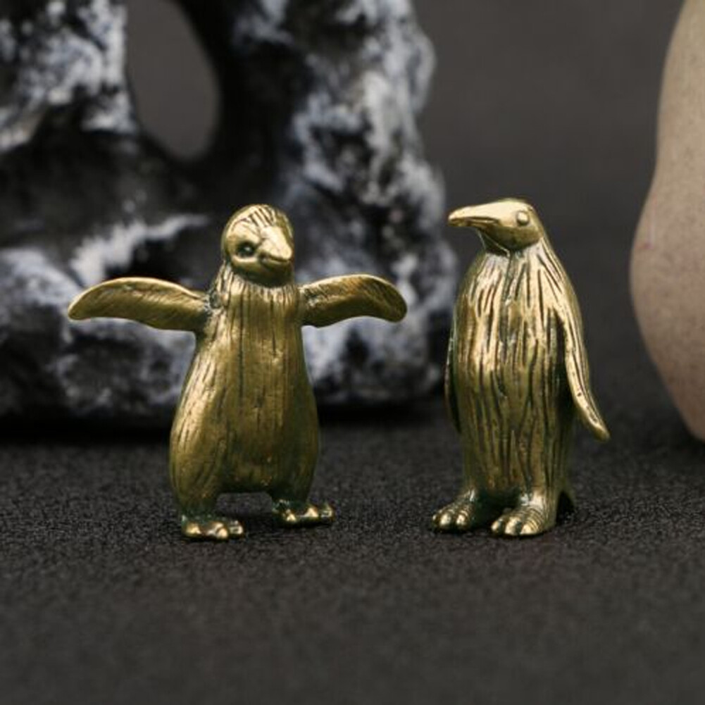 Vintage Solid Brass Figurine Small Statue Home Ornament Figurines Collectibles
