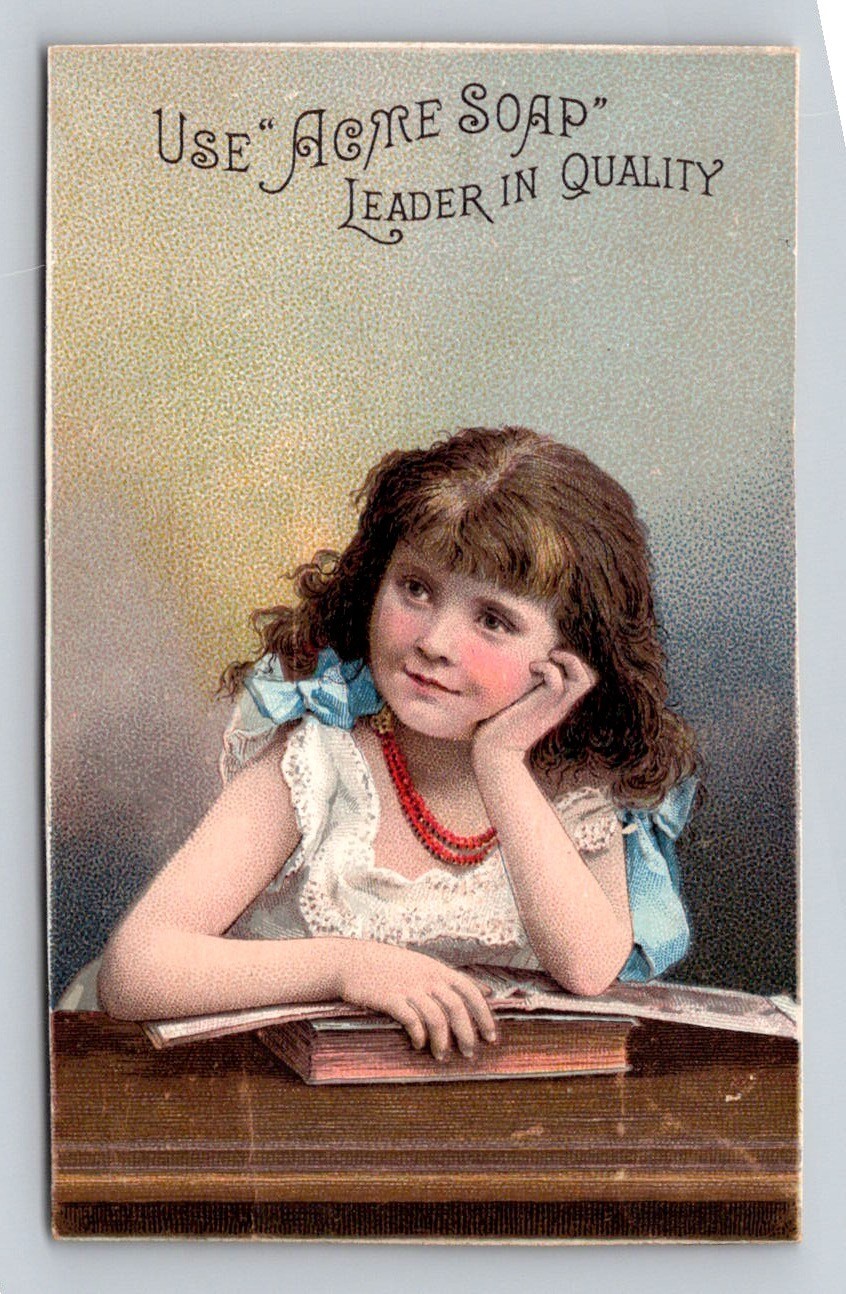 Acme Soap Girl Book Enterprise Tea Isaac Ledger Bellows Falls Vermont P466