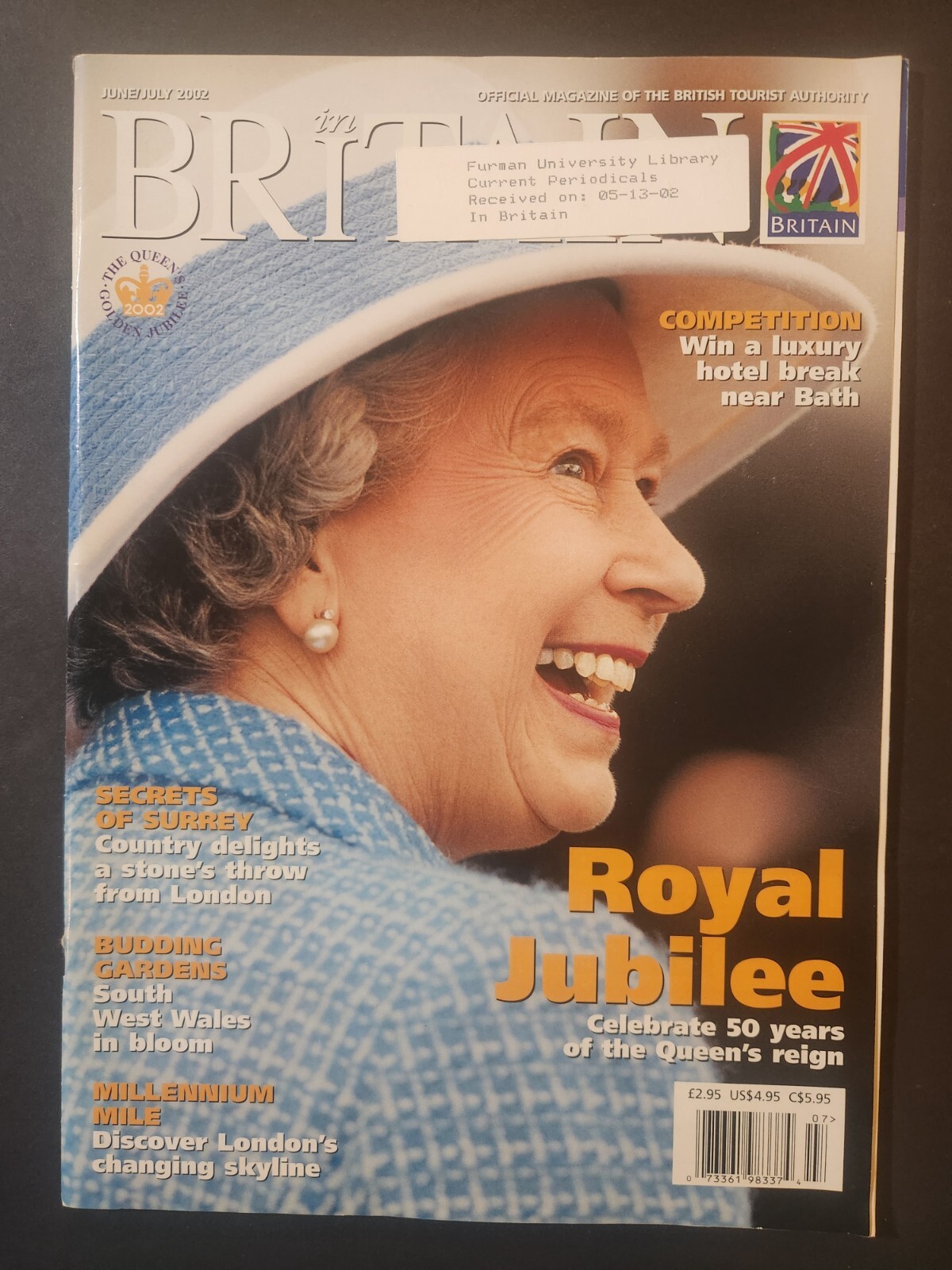 THE BRITAIN MAGAZINE QUEEN ELIZABETH II 50 YEARS JUBILEE BRITISH 2002 VF
