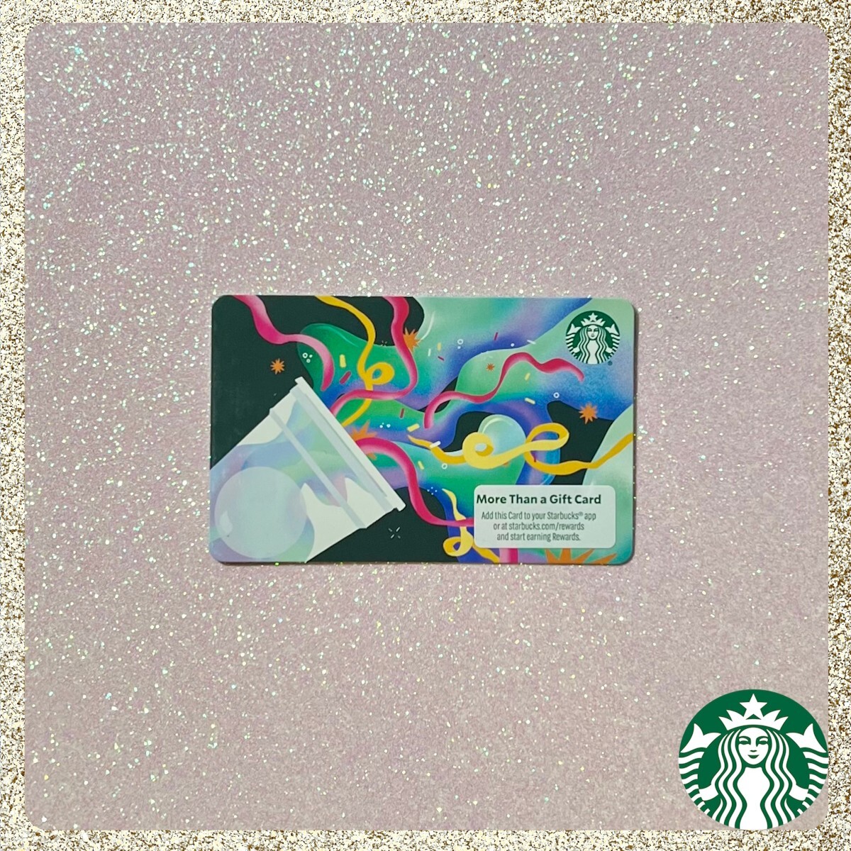 Starbucks Congrats, Confetti & Streamers Gift Card MINT CONDITION