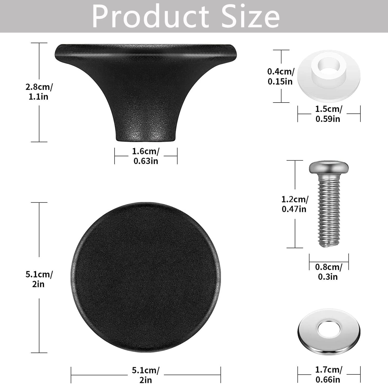 Dutch Oven Knob Pan Lid Handle Replacement Knob for Le Creuset, Lodge, Aldi and