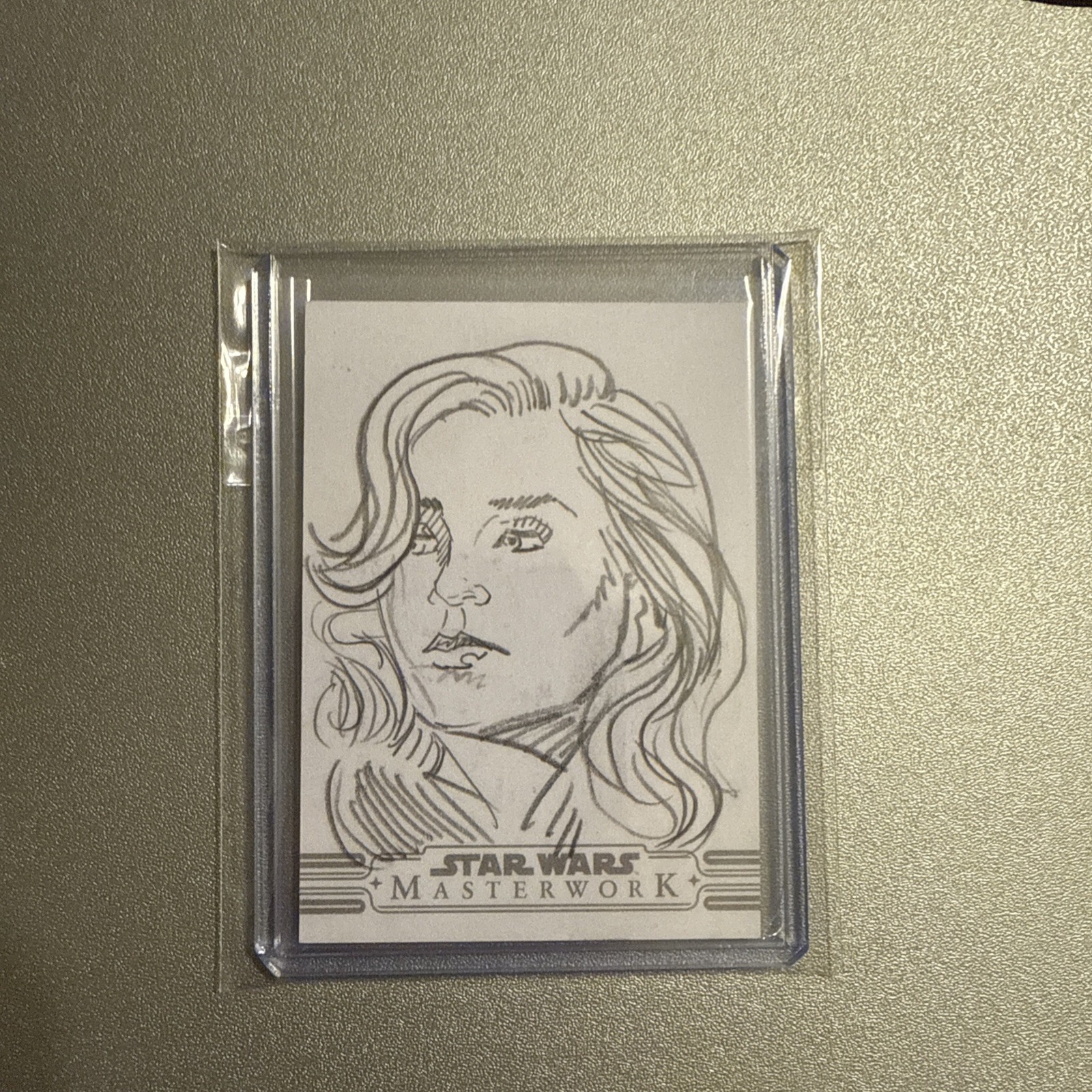 Topps Star Wars masterwork Jyn Erso 1/1 Sketch by Dan Cooney