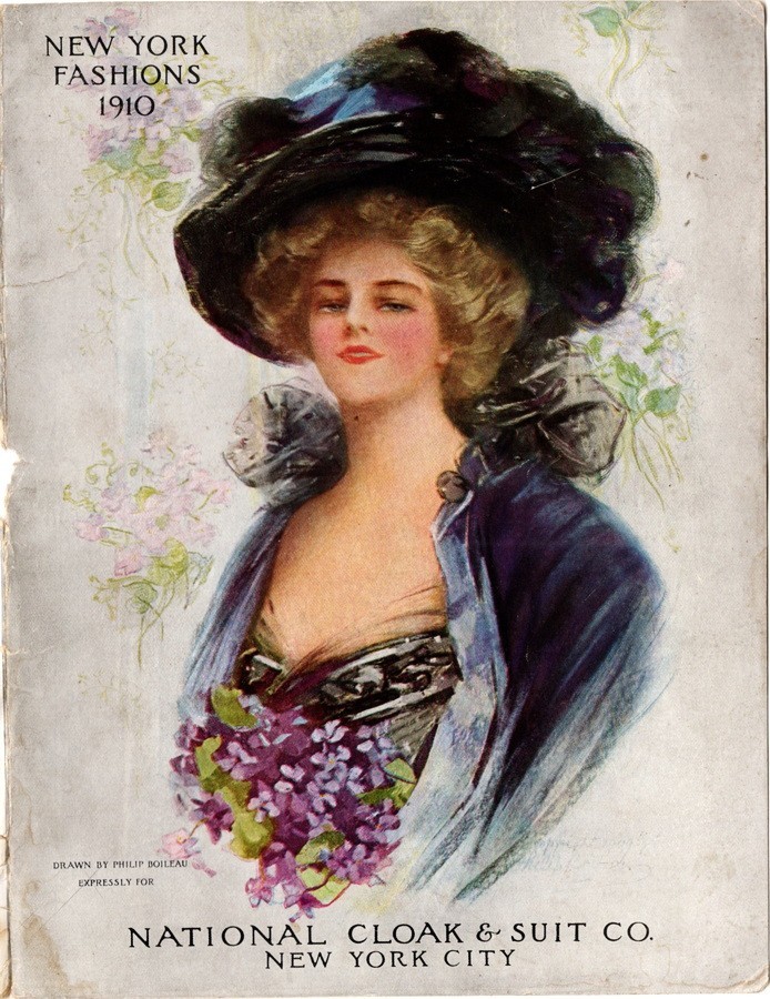 New York Fashions 1910, National Clock & Suit Co. Catalog with order forms