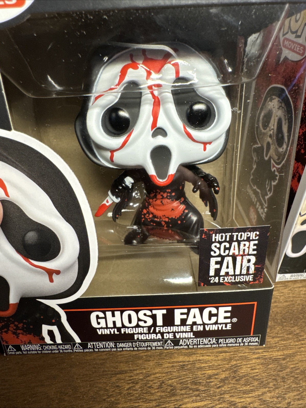 Funko Pop Ghost Face Hot Topic Scare Fair & Targetcon Exclusive w/Protectors