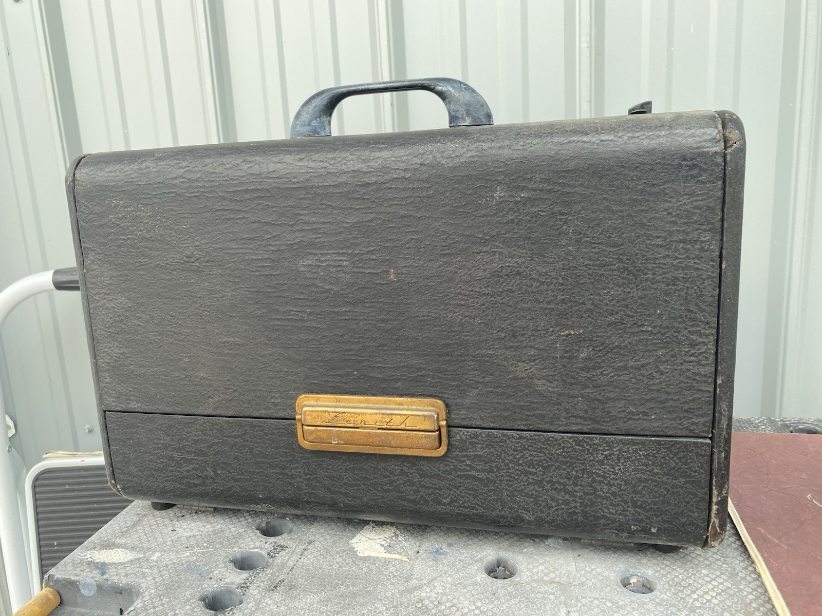 Antique Zenith TransOceanic Portable Tube Radio Model Complete? Vintage