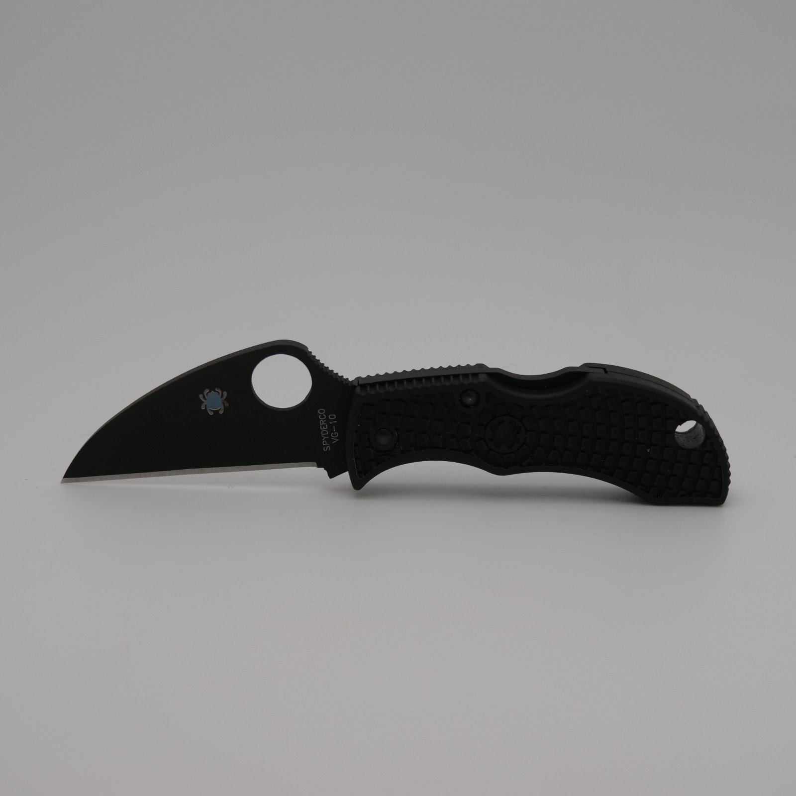 Spyderco Knife ManBug Wharncliffe Black FRN Black VG-10 Plain Edge MBKWPBK