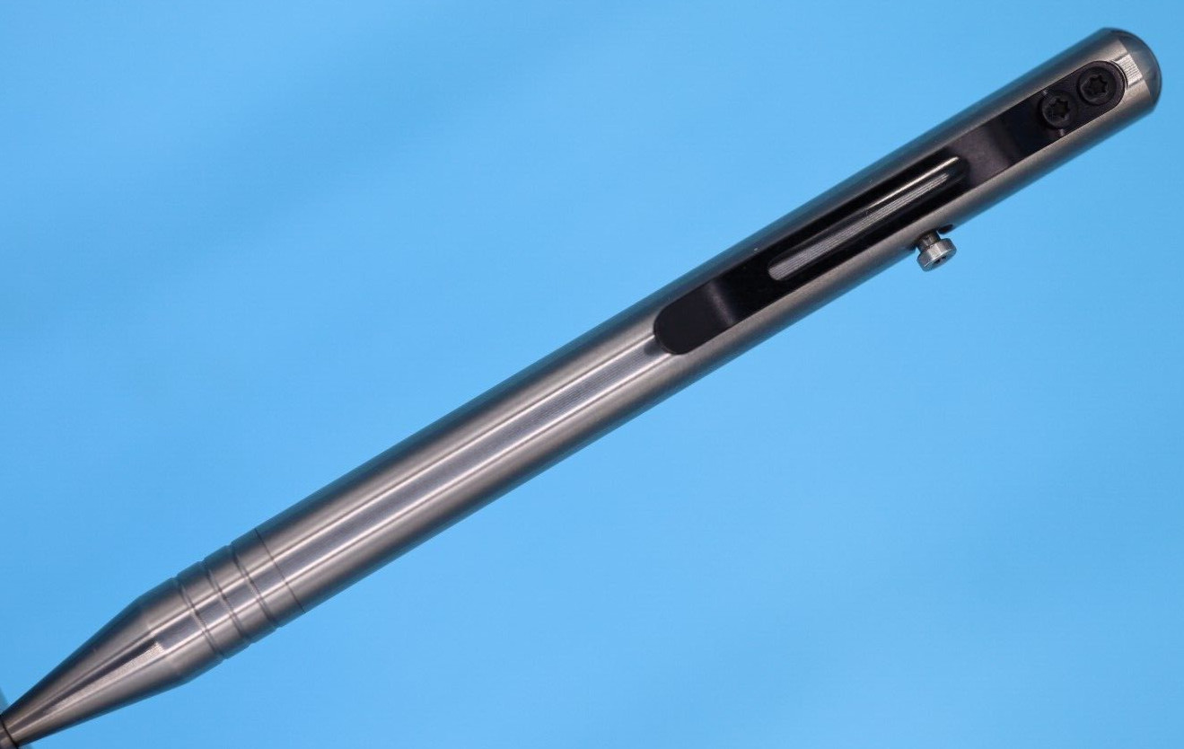 Popular Lightweight Titanium Bolt Action Ballpoint Pen with Gift Case