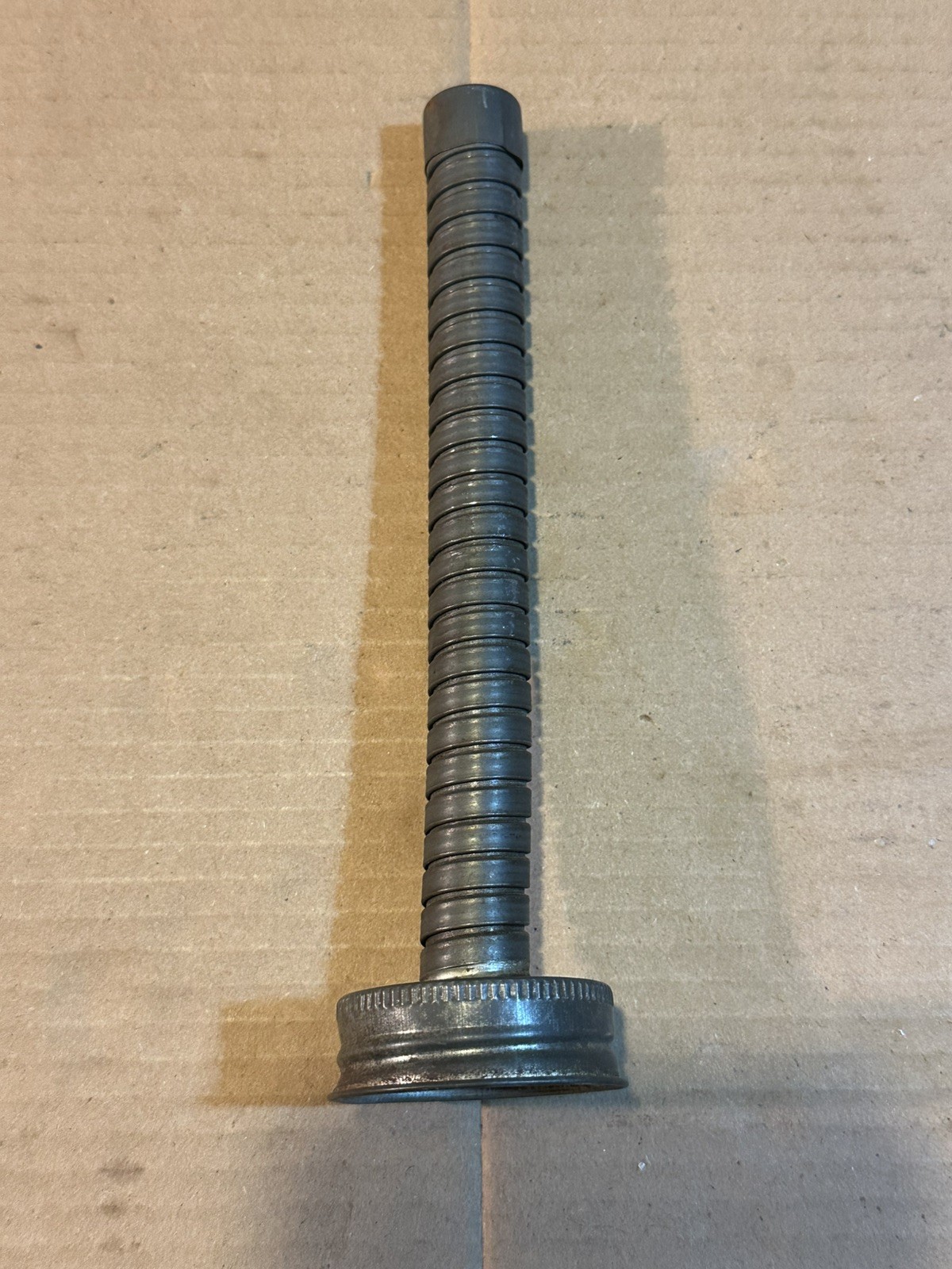 Vintage Metal Gas Can Flexible Spout w/ Screen 1 3/4″ dia. (Eagle ???)