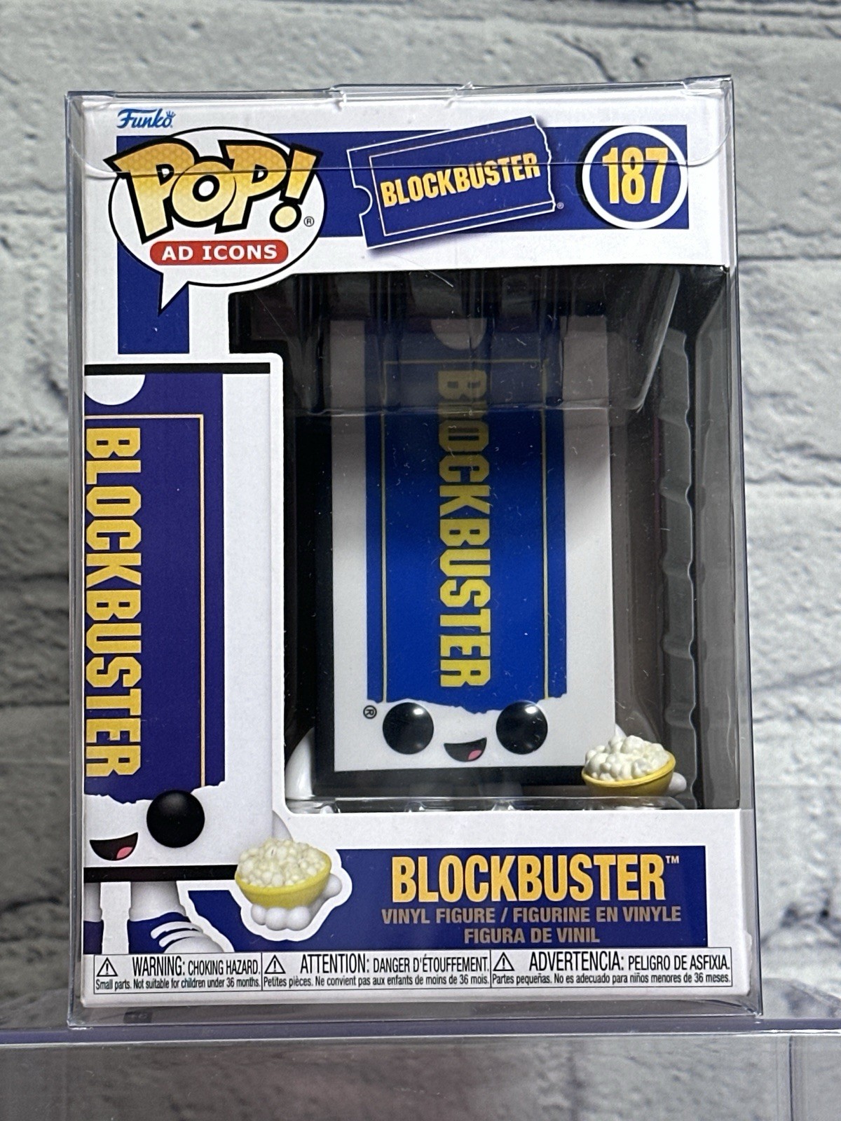 2023 Funko Pop! Ad Icons Blockbuster #187 Video Store VHS Case Movies FLAWED BOX