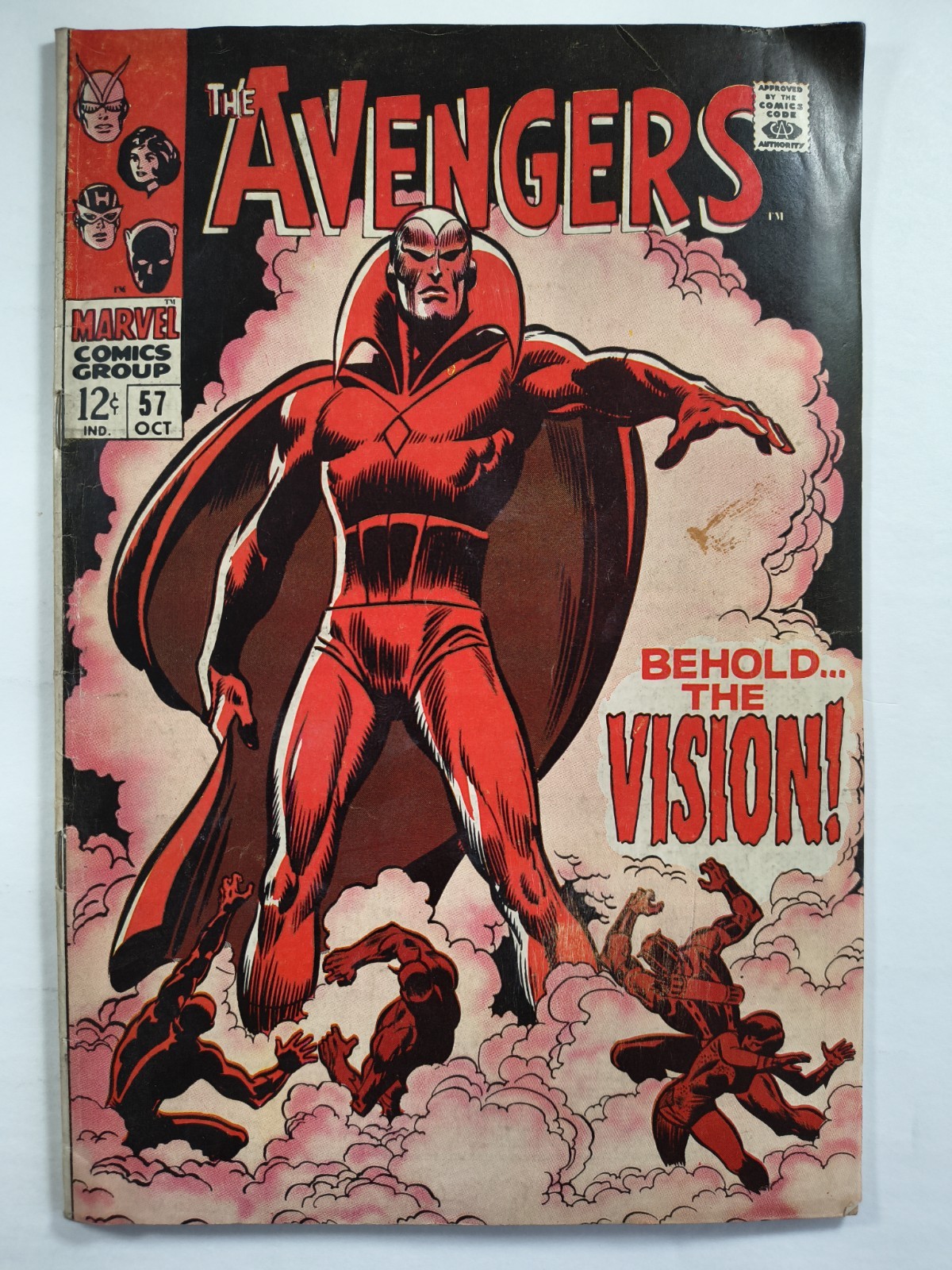 Avengers #57 VG+/4.5 Marvel 1968, 1st Vision, Roy Thomas, Disney+ VisionQuest