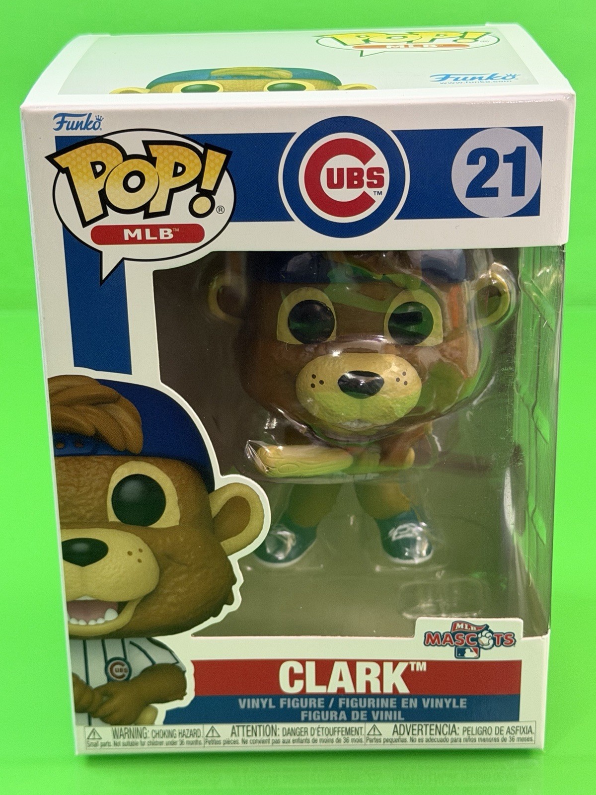 Funko Pop! MLB Chicago Cubs MLB Mascots #21 Clark Vinyl Figure New!!!