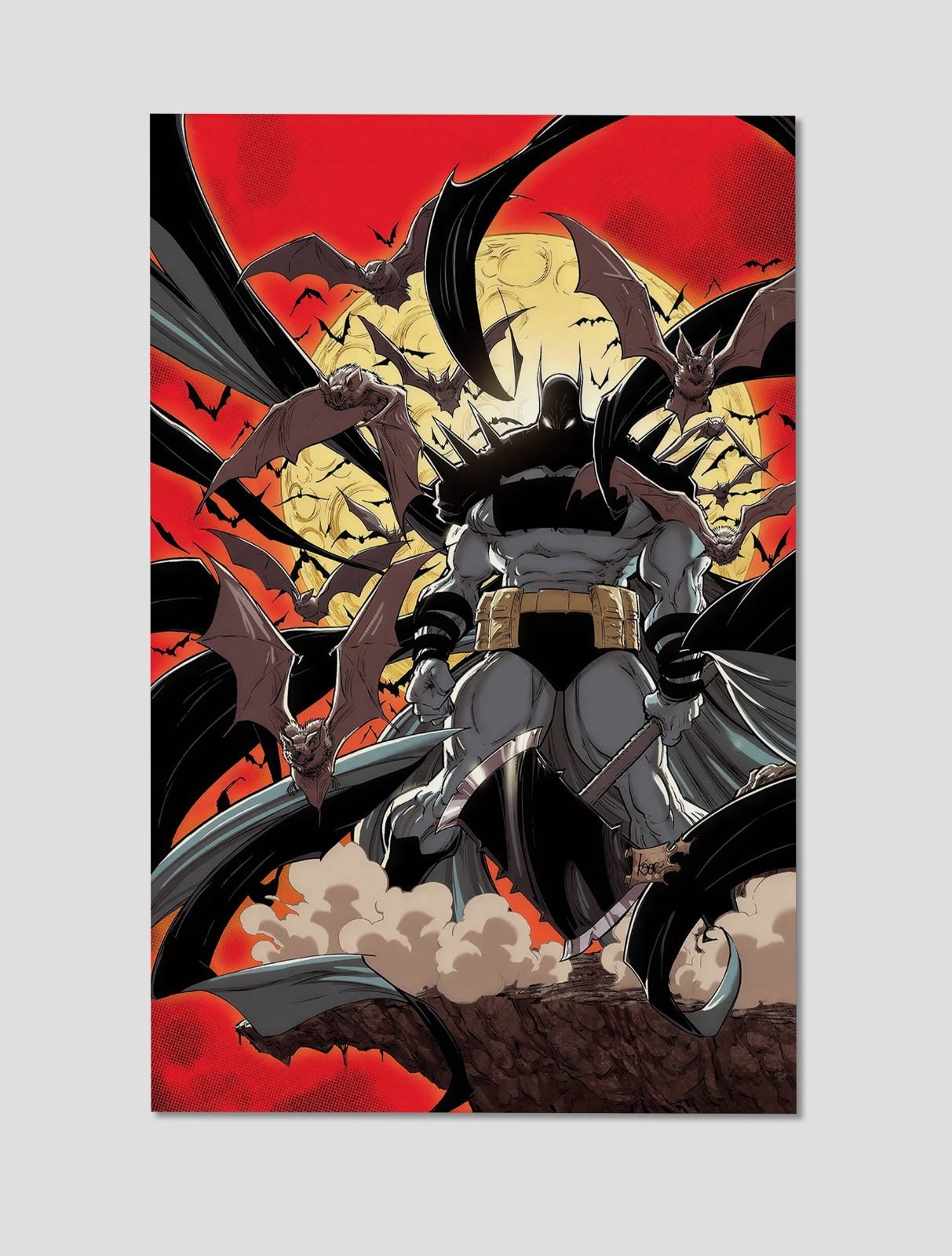 Batman Dark Knight Gothic Horror Premium Giclee Print Poster 11×17 DC Wall Art