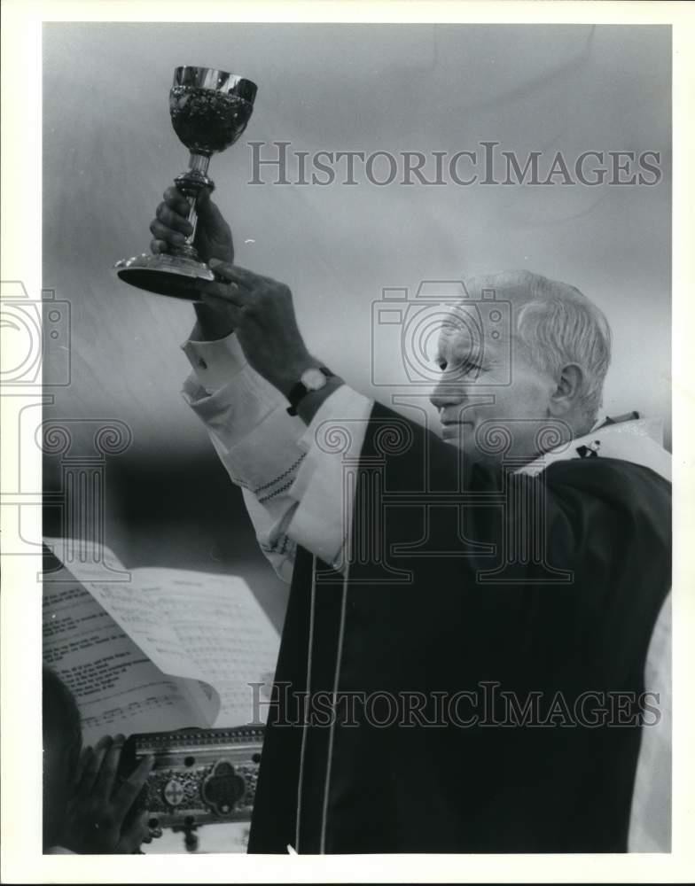 1987 Press Photo Pope John Paul visits New Orleans – noc88169