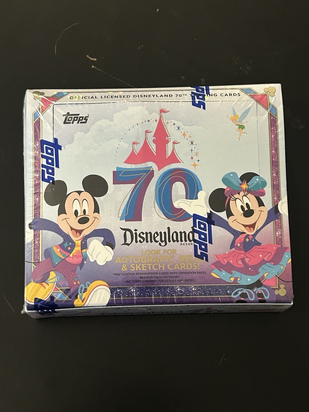 2025 Topps Disneyland 70th Anniversary PARK EXCLUSIVE Hobby Box PURPLE GLITTER!