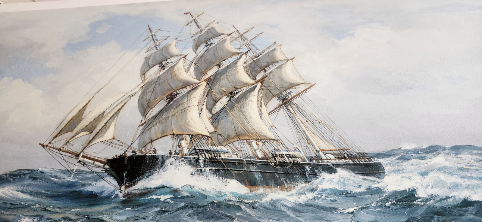 Nautical Lithograph By Charles Vickery Pencil Signed Limited Edition