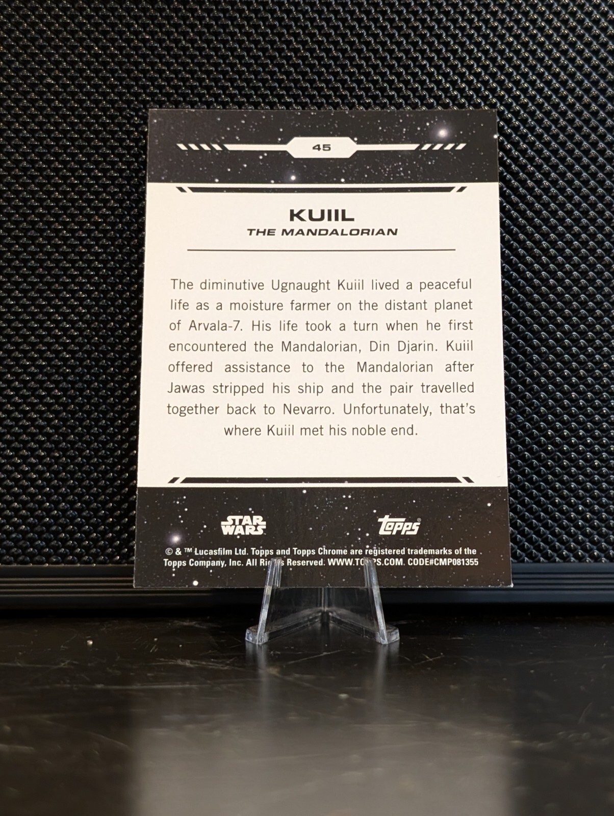 2024 Topps Chrome Star Wars Kuiil #45 Green Refractor /99 – I Have Spoken!