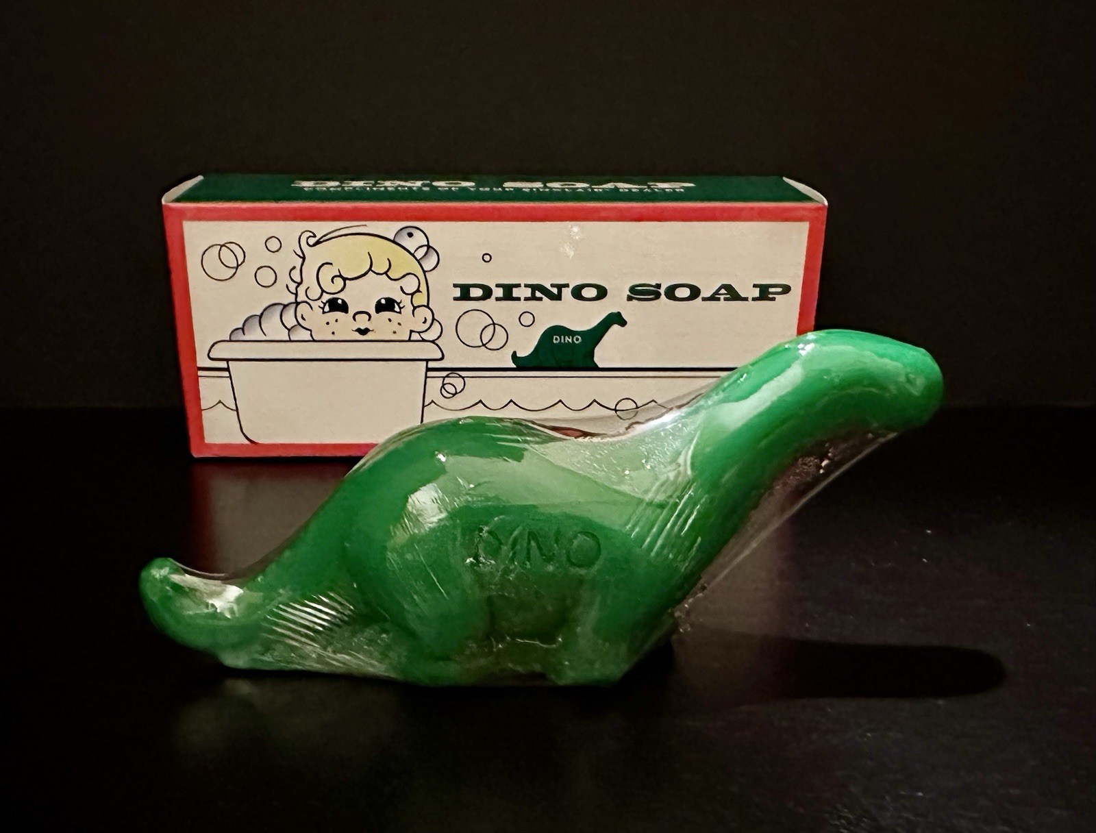 Sinclair Dino Soap – Brontosaurus – Green Dinosaur Soap – New