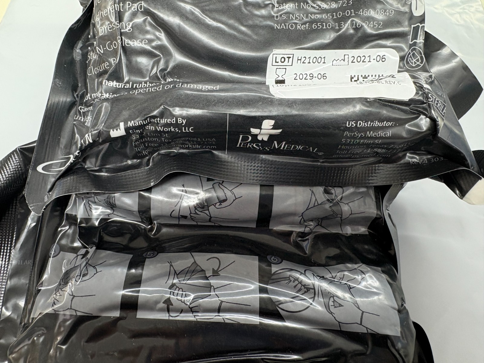 **Lot of 11** PerSys Medical 4” ETB Israeli Emergency Trauma Bandage EXP 2030