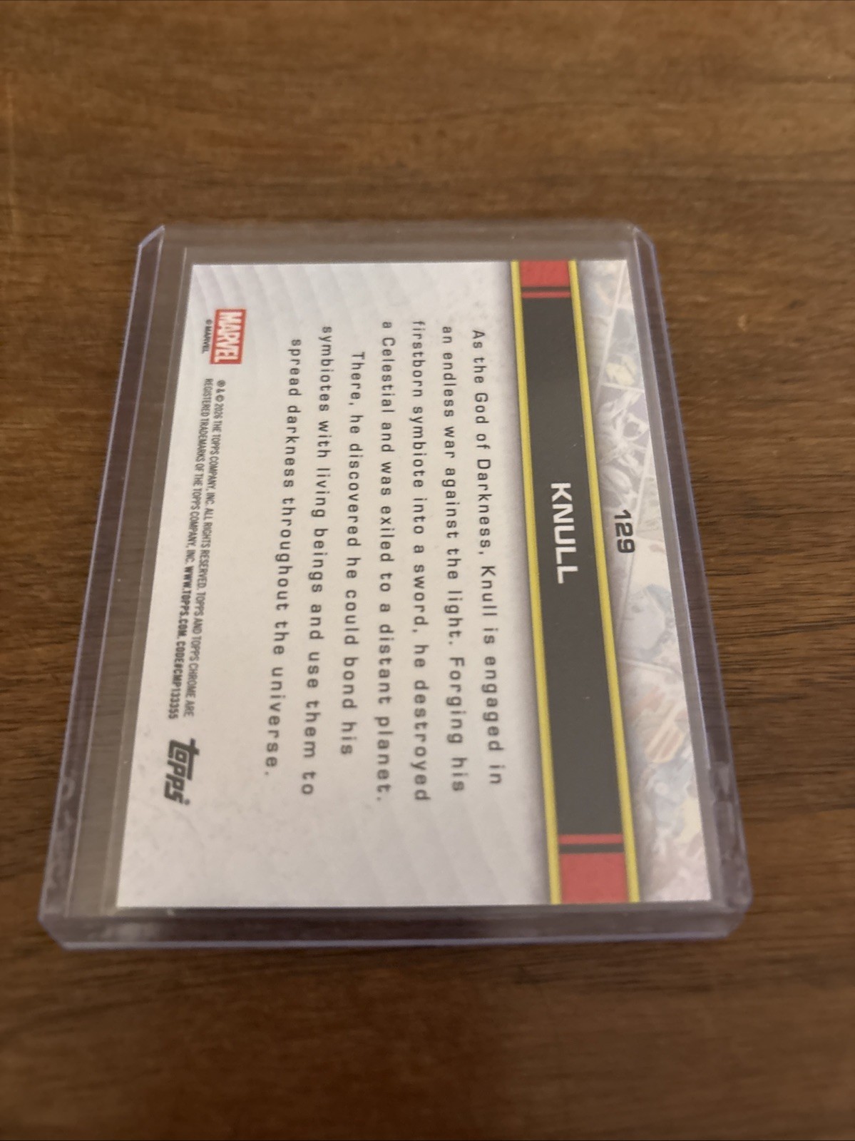 2026 Topps Chrome Marvel – Knull #129 – Spider Web Refractor 225/399