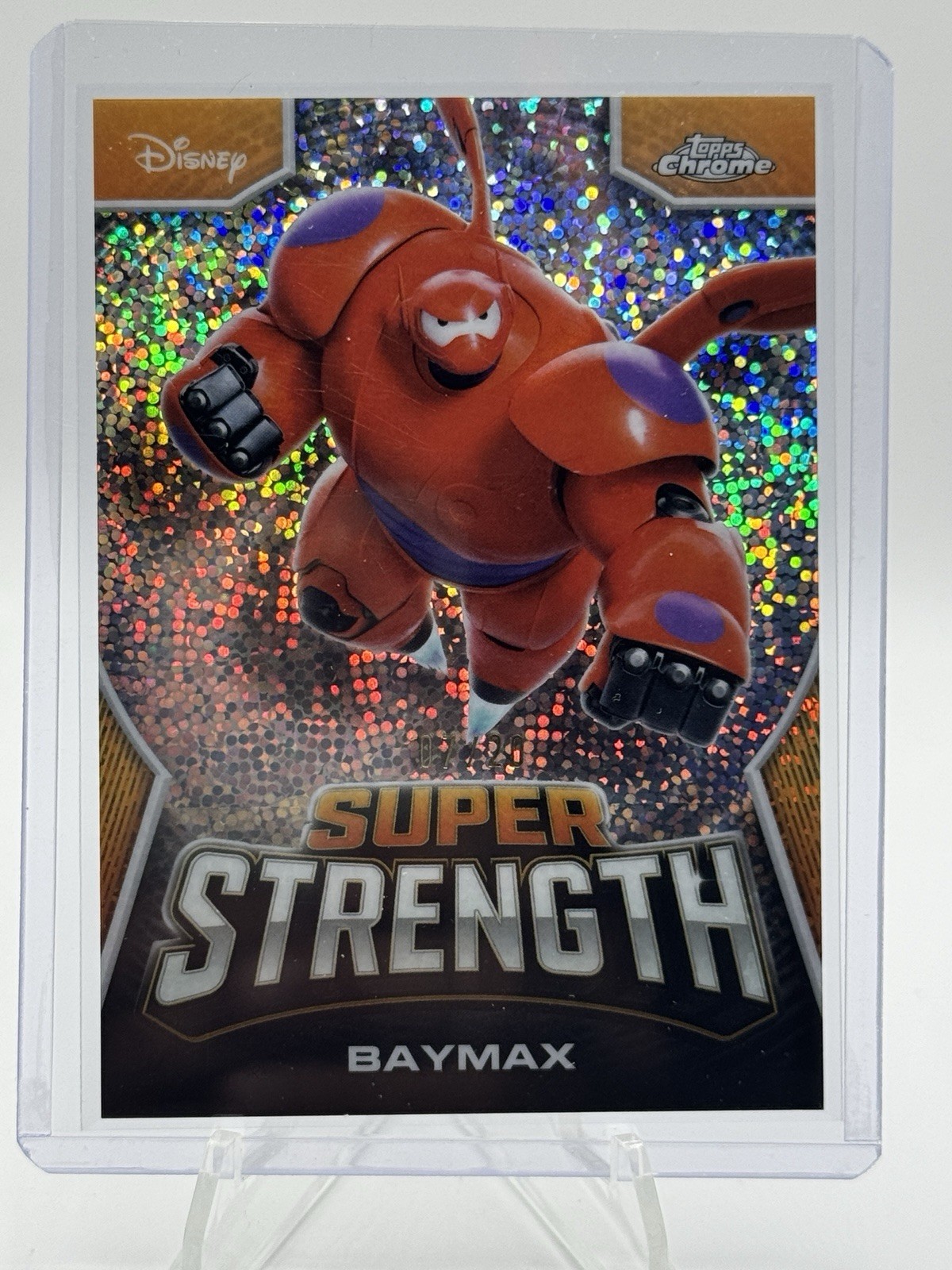 Topps Chrome 2026 Disney Big Hero 6 Baymax Super Strength ST-2 Speckle