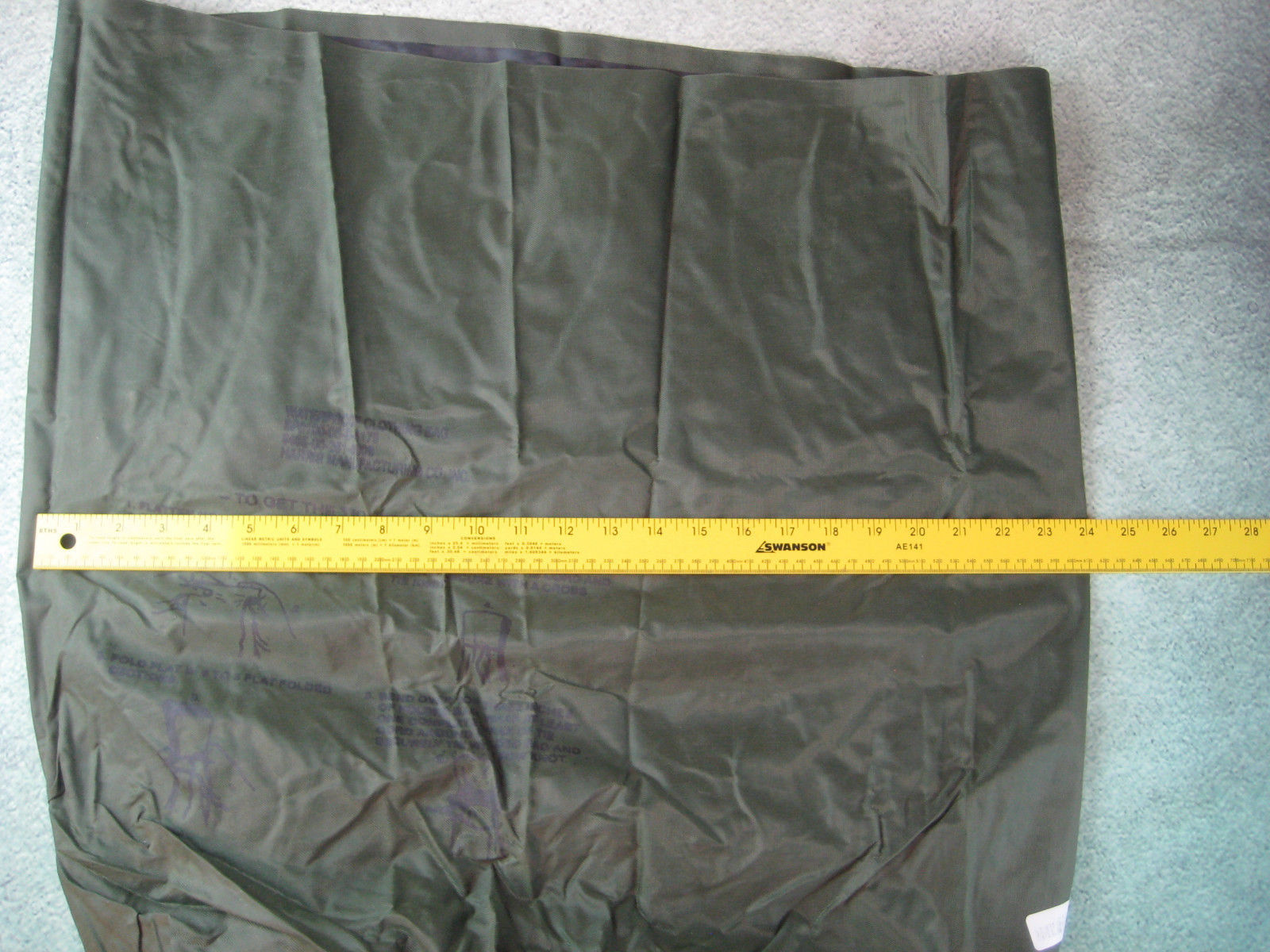 US Army Military WATERPROOF CLOTHING WET WEATHER LAUNDRY BAG VGC