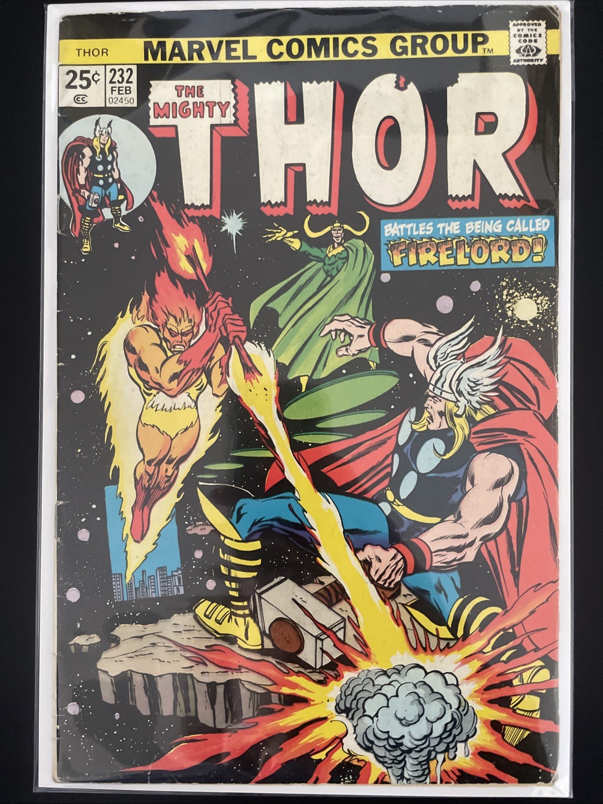 The Mighty Thor #232 (Marvel) Battles The Being Called Firelord
