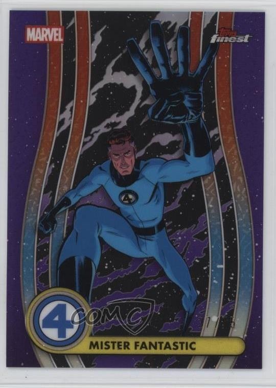 2026 Topps Finest Four Common Purple Refractor /75 Mr Fantastic Mister #001 0ti4