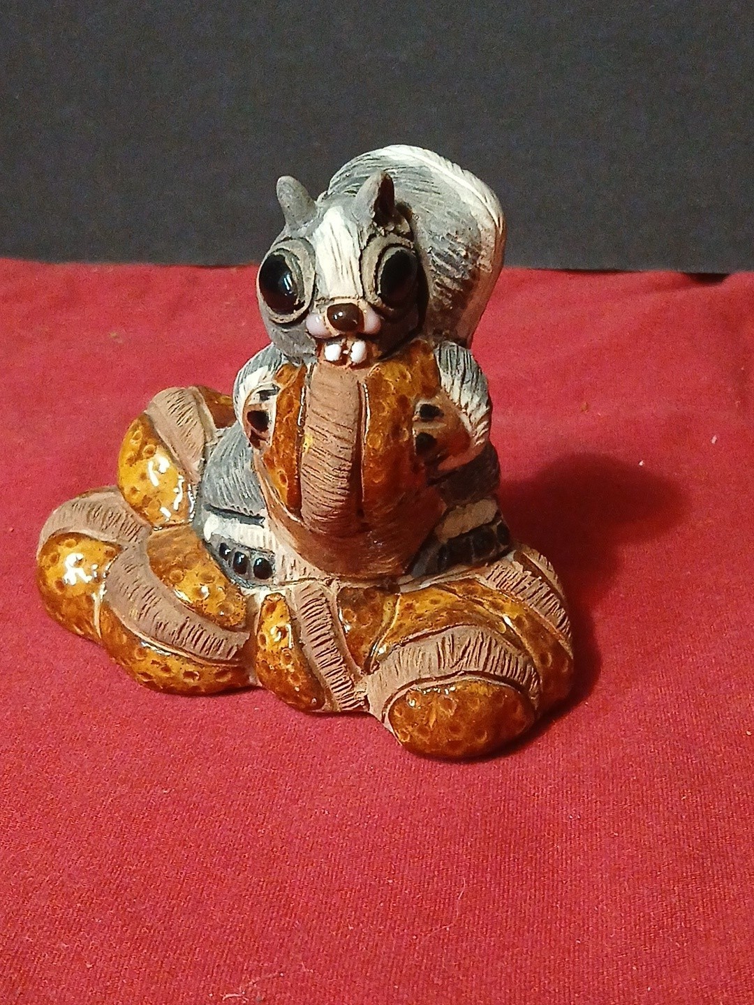 Handcrafted Squirrel – Clay Folk Art – Casals of Peru – Rinconada – Glazed Nut