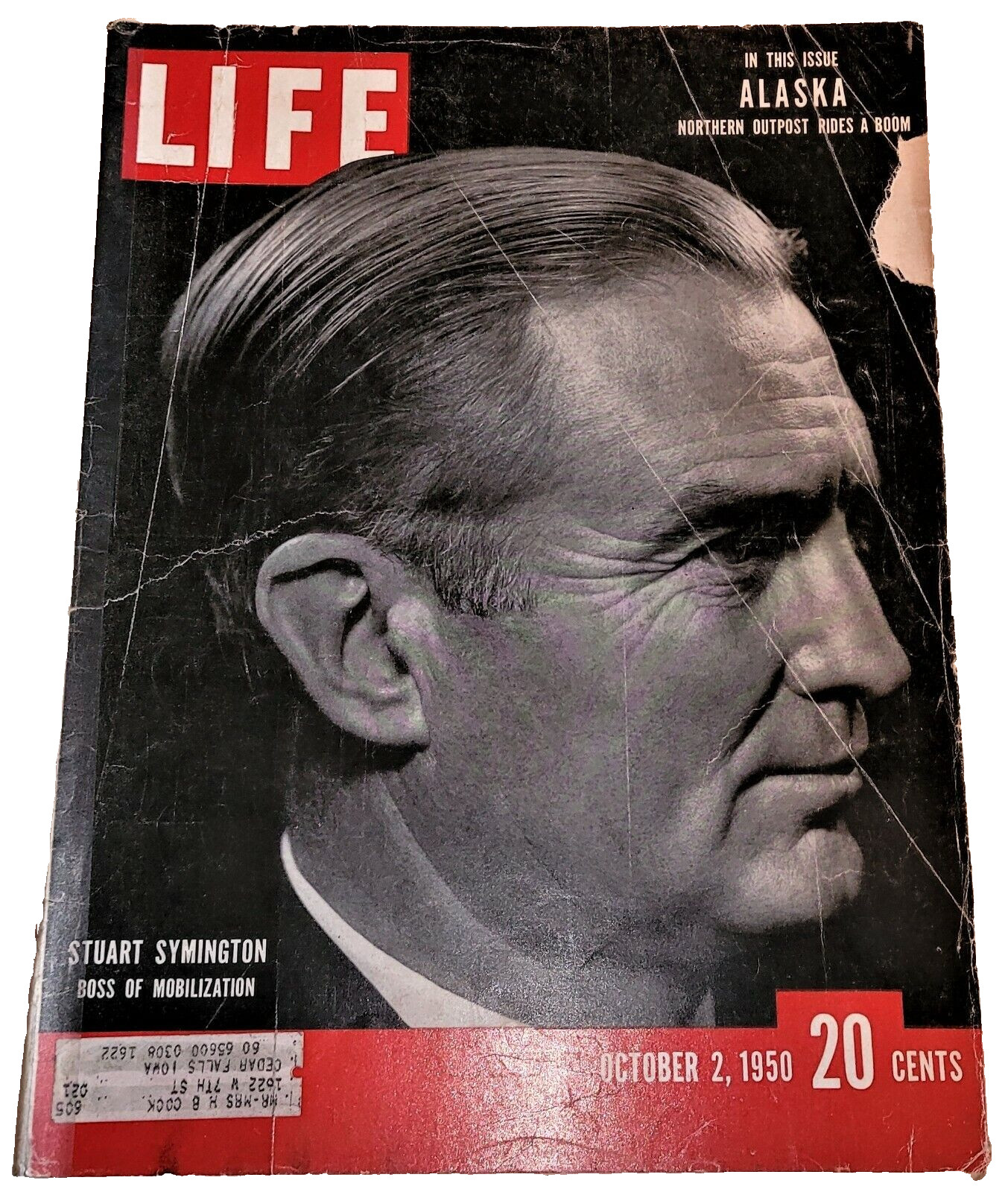 October 2, 1950 LIFE Magazine ALASKA Ads, FREE SHIPPING Oct 10 50 3 4 5 6 7 8 1