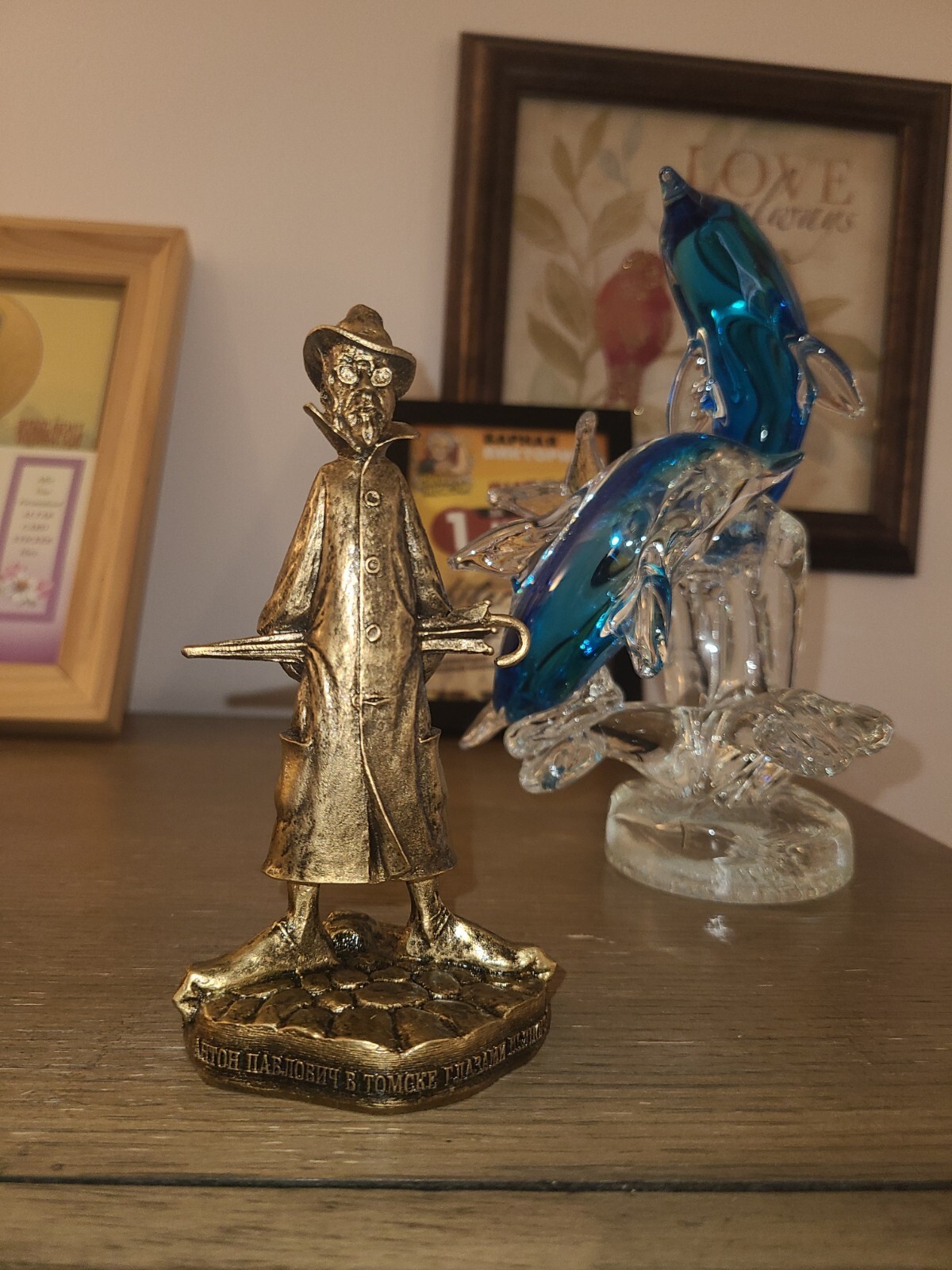 Souvenir ‘Chekhov’ 13.5 cm. Artificial Stone Russian Federation