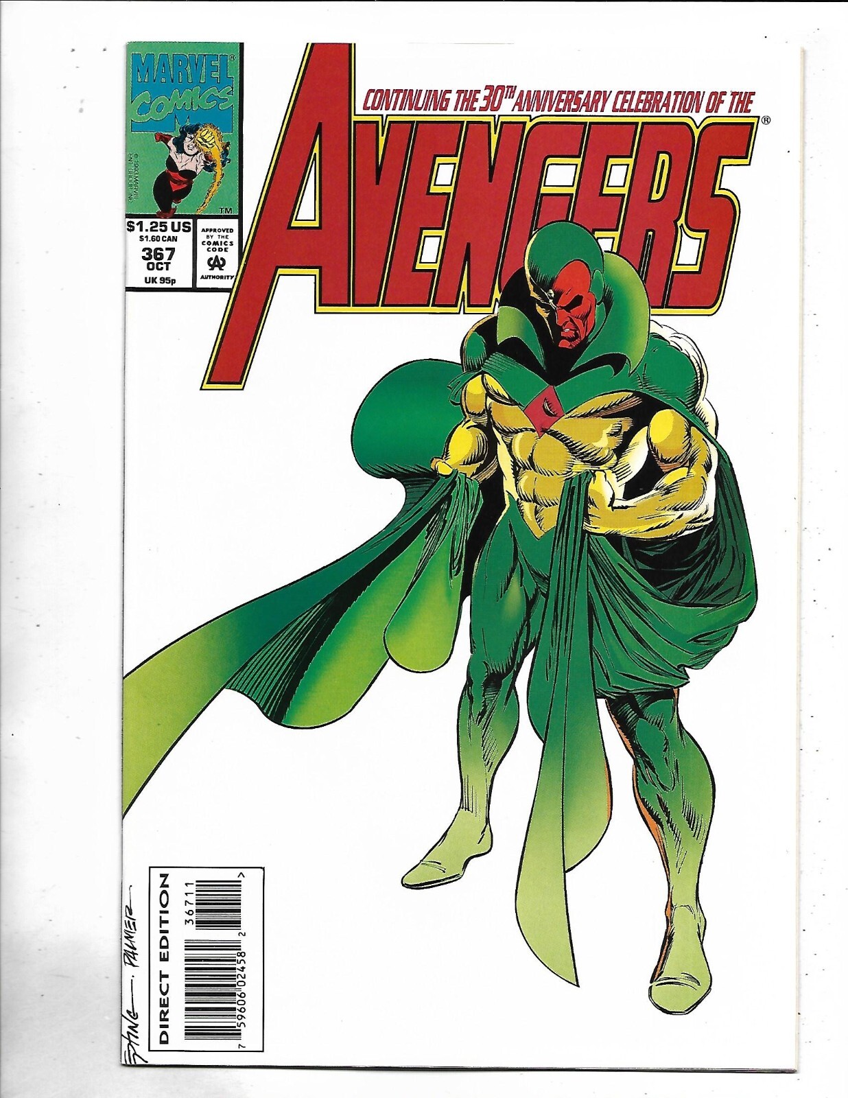 Avengers #367, 1993, NEAR MINT/MINT, 9.8, Stan Lee classic, Modern Age