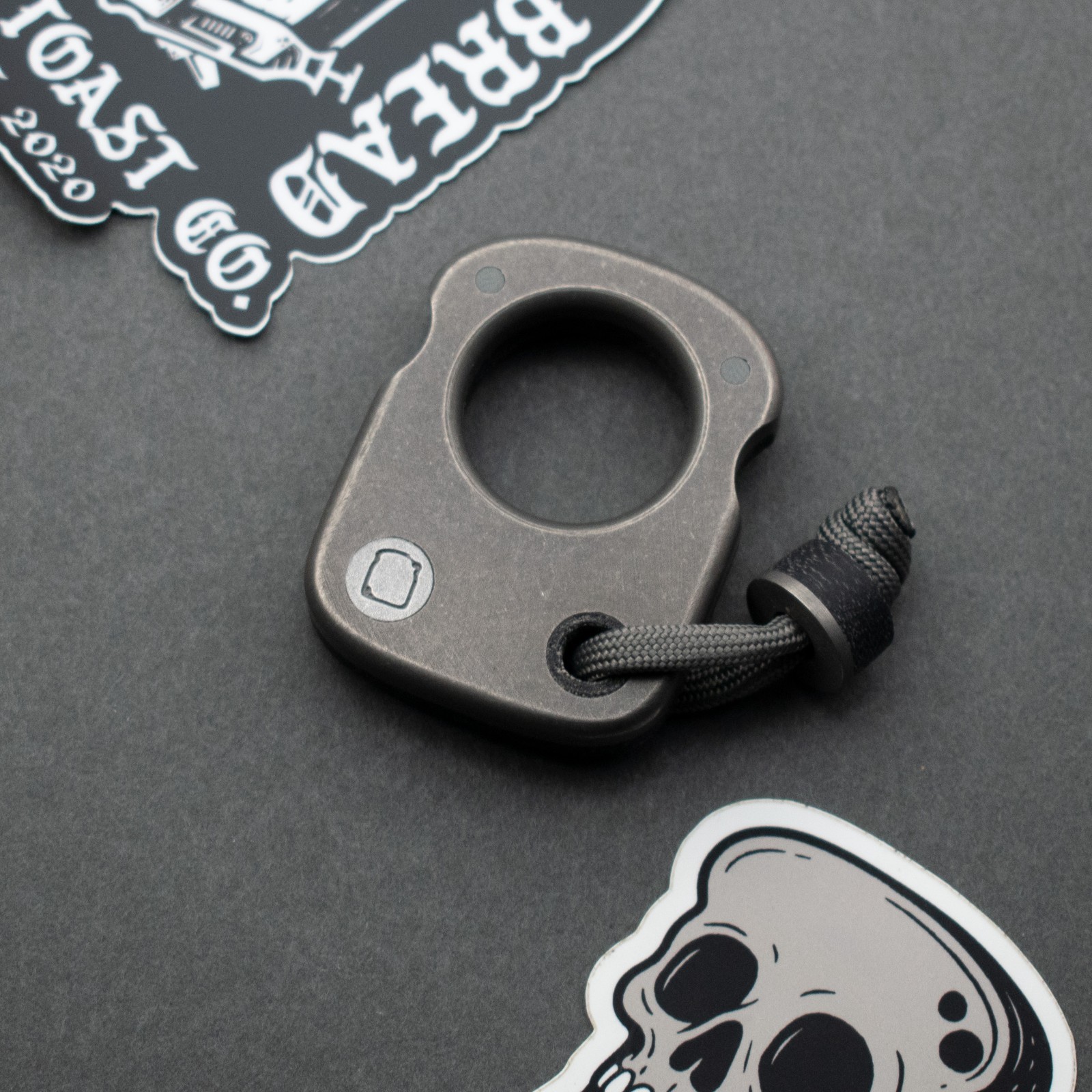 NEW! PNW Toast Co. “Ti-Toast” Slice, Titanium/Black Micarta w/ Bead