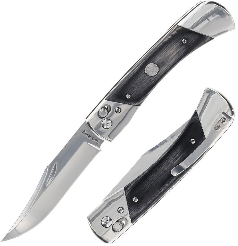 Schrade PLB7 Bear Paw Folding Knife 3.75″ Stainless Clip Point Blade Wood Handle