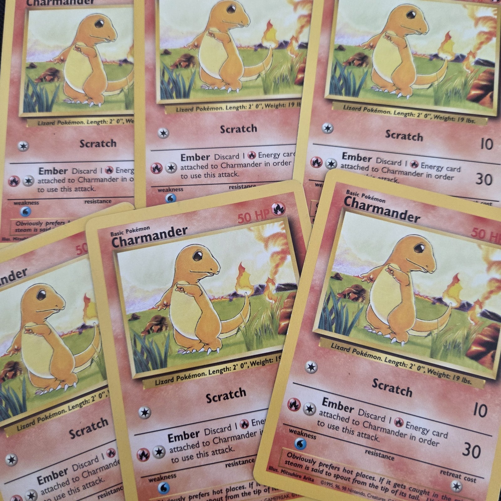 Pokemon Card – CHARMANDER 46/102 Common BASE SET WOTC