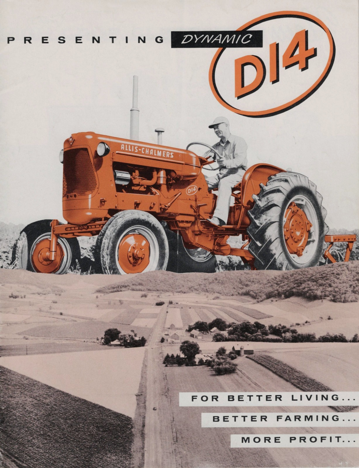 ALLIS-CHALMERS D14 TRACTOR 16 PAGE BROCHURE TL 1765-575