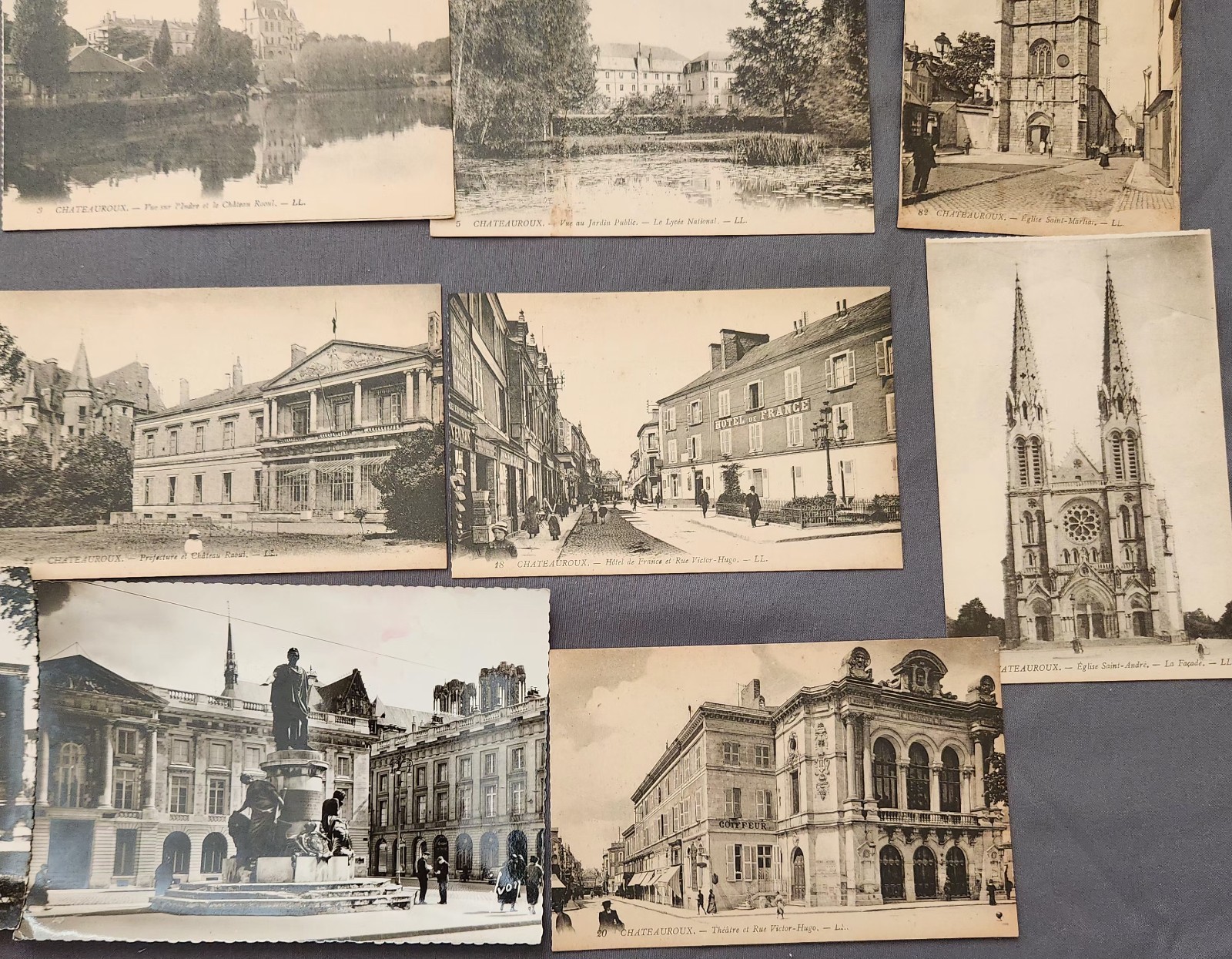 Lot of 43 FRANCE Chateauroux RPPC Reims Cathedral Postcard 1900-2000’s City VTG
