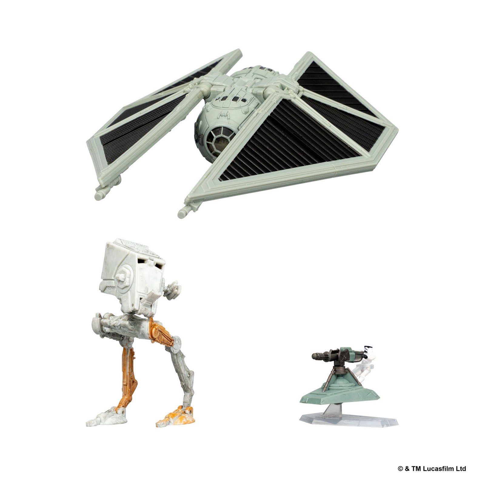 Star Wars Micro Galaxy Squadron Imperial Battle Pack Rouge One Tie Striker/AT-ST