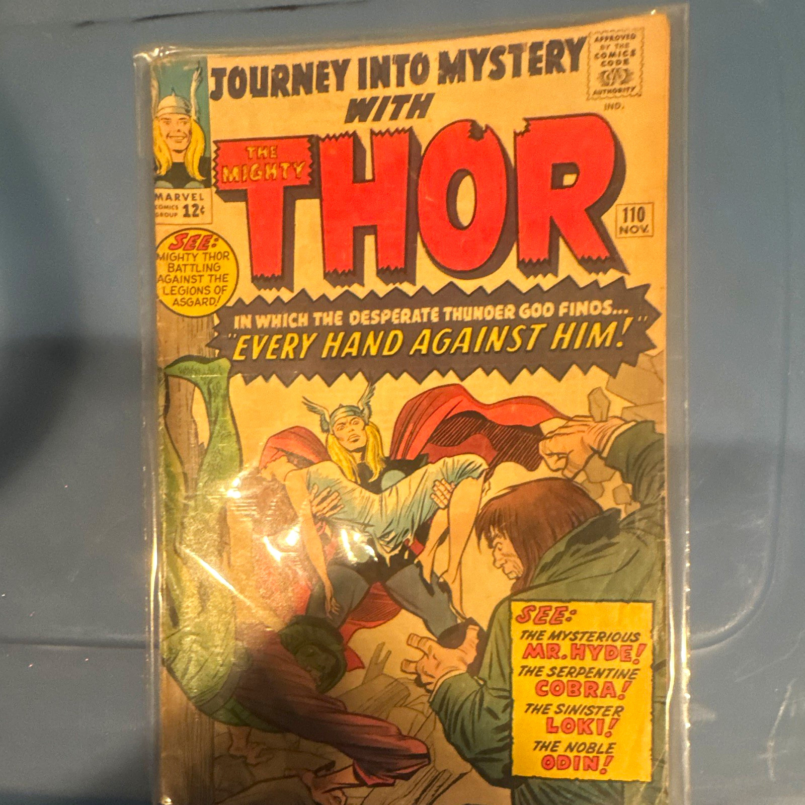 Marvel Comics Journey Into Mystery with Thor #110 Thor Loki Silver Age Stan Lee