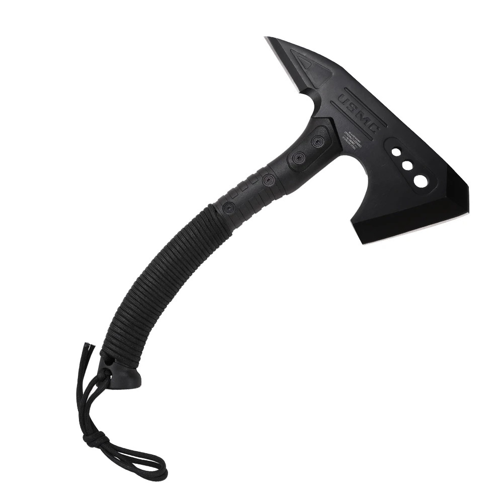 11″ Overall USMC Tactical Tomahawk Axe w/1680D Nylon Sheath + Nylon Lanyard