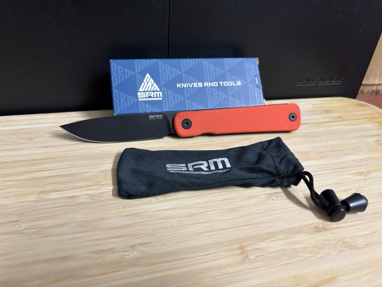 SRM Knives Palfrey Folding Knife 3.25″ 14C28N Steel Blade G10/Stainless Handle