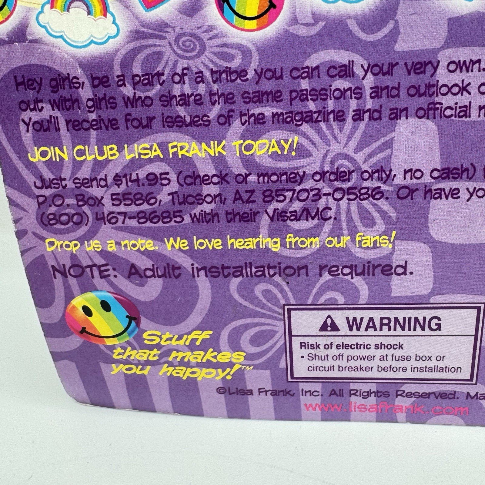 Lisa Frank Sweet Styles Light Switch Cover Angel Cat Purple Wall Plate