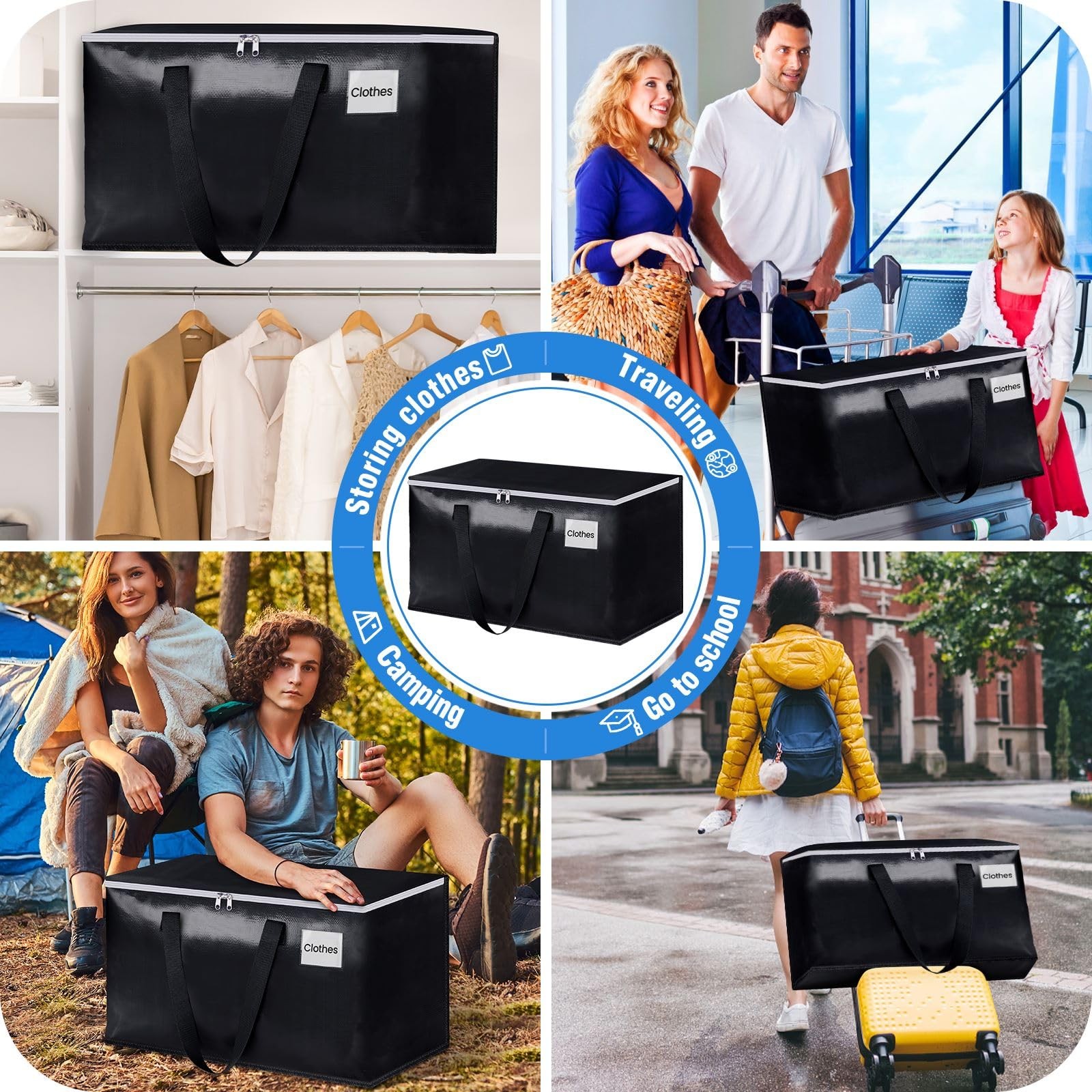 Blisstotes Collapsible – Boxes Zippers And Handles Space Saving