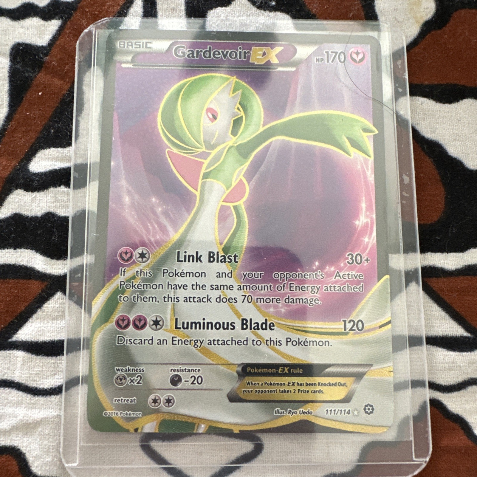 Pokémon TCG Gardevoir EX Steam Siege Full Art Card 111/114