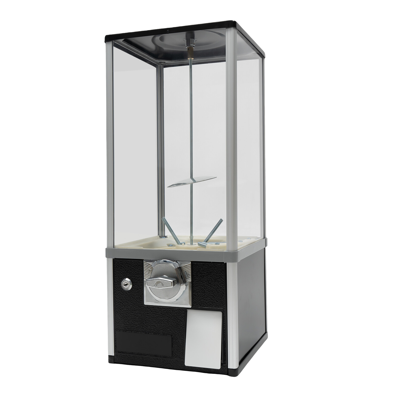 Gumball Machine 360° Rotation Vending Coin Bank Vintage Candy Dispenser Black