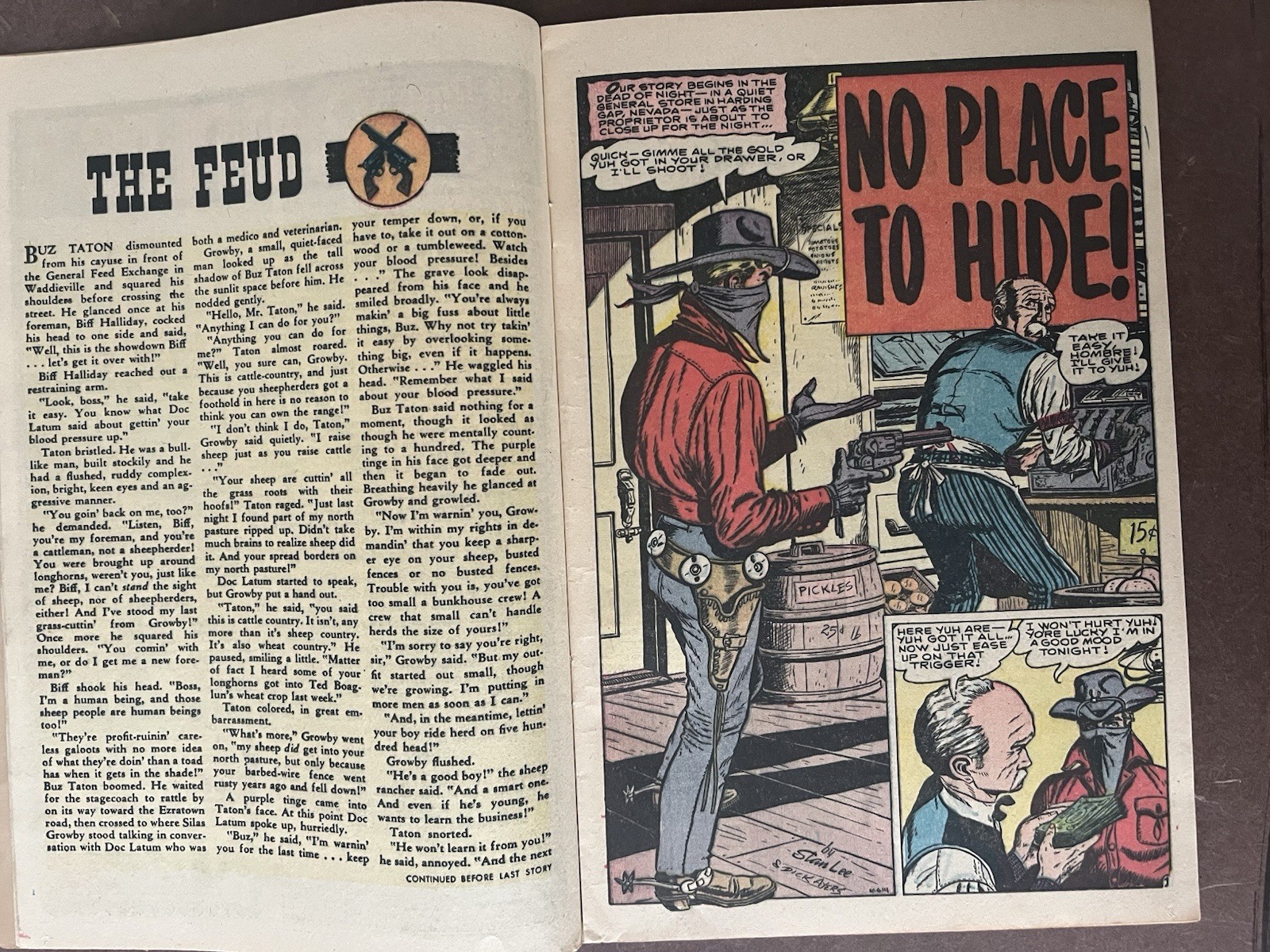 QUICK TRIGGER WESTERN 15 1956 STAN LEE STORIES TORRES ART JOE MANEELY COVER ART