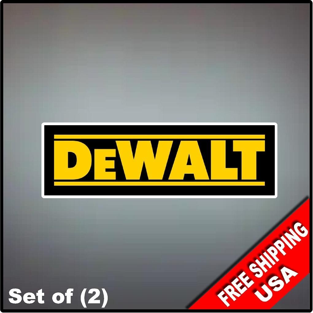 Dewalt Tools 8″ x 2.6″ Decal Sticker Vinyl Logo