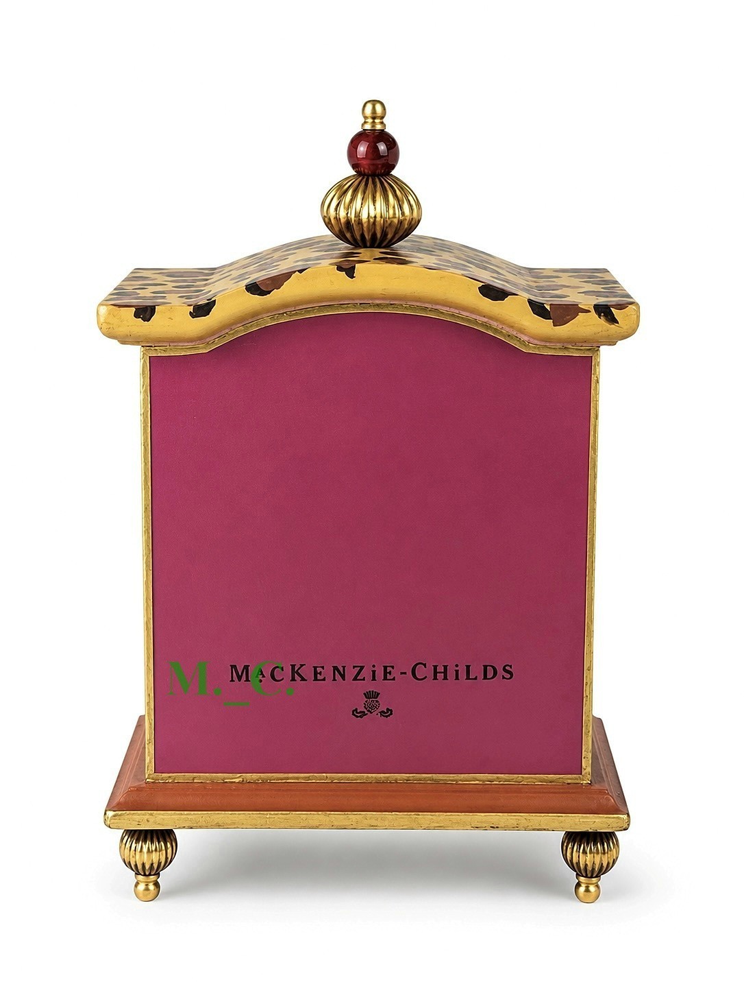 MacKenzie Childs Paradise Clock Desk, Mantel Shelf Brand New No Box
