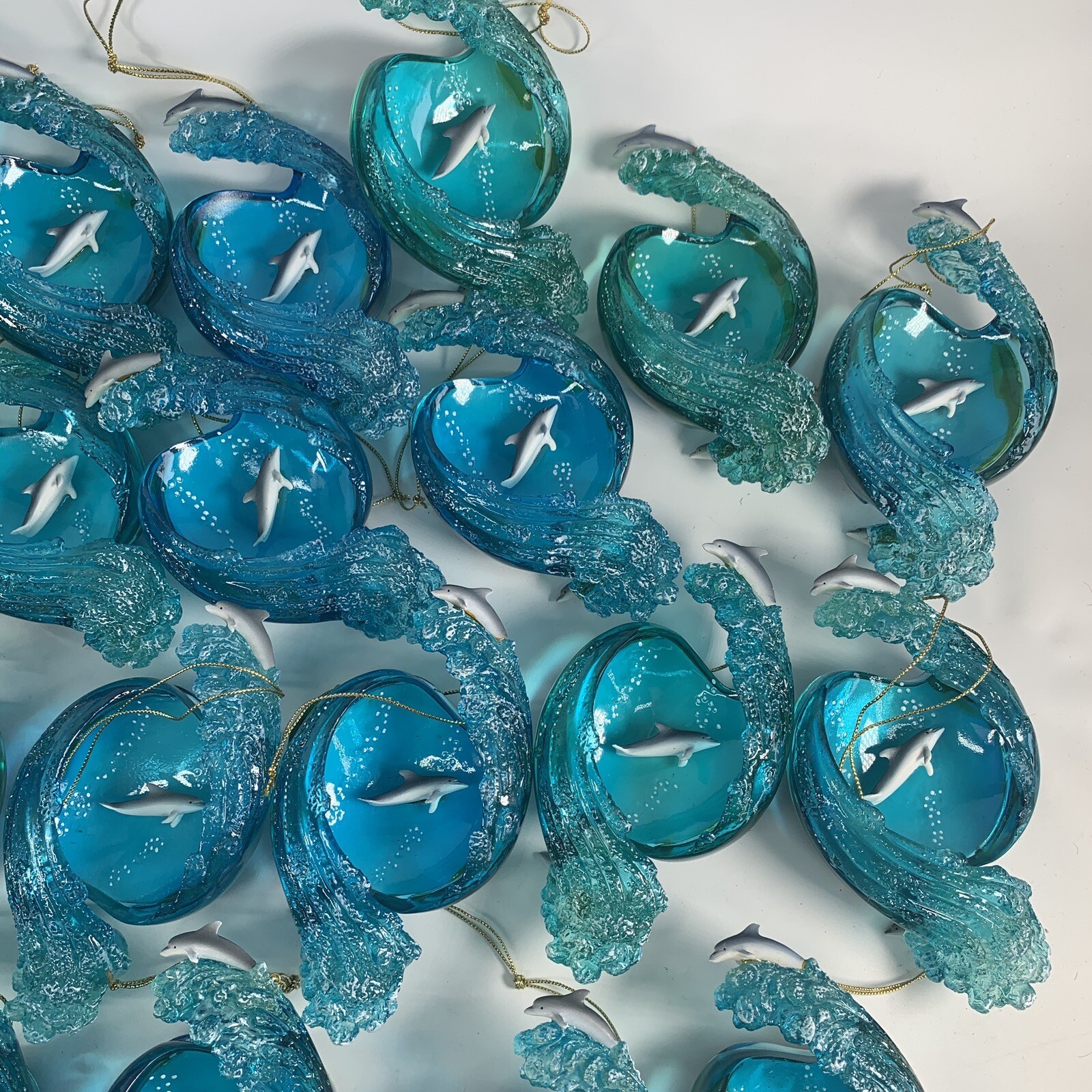 Bradford Exchange Above & Below Dolphin Ornament Lot of 44 Christian Lassen