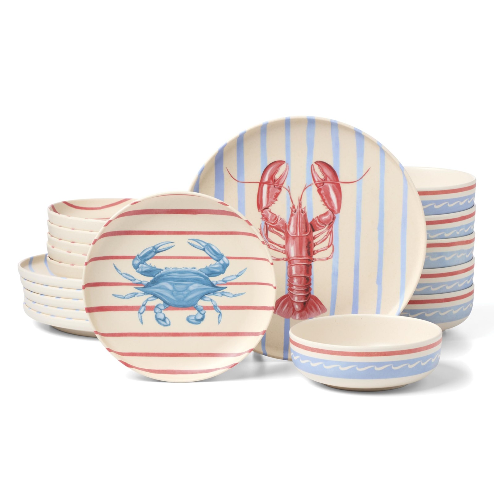 Oneida Dinnerware Sets 24 Seven Melamine Wharfside Dinnerware Set Set For 6