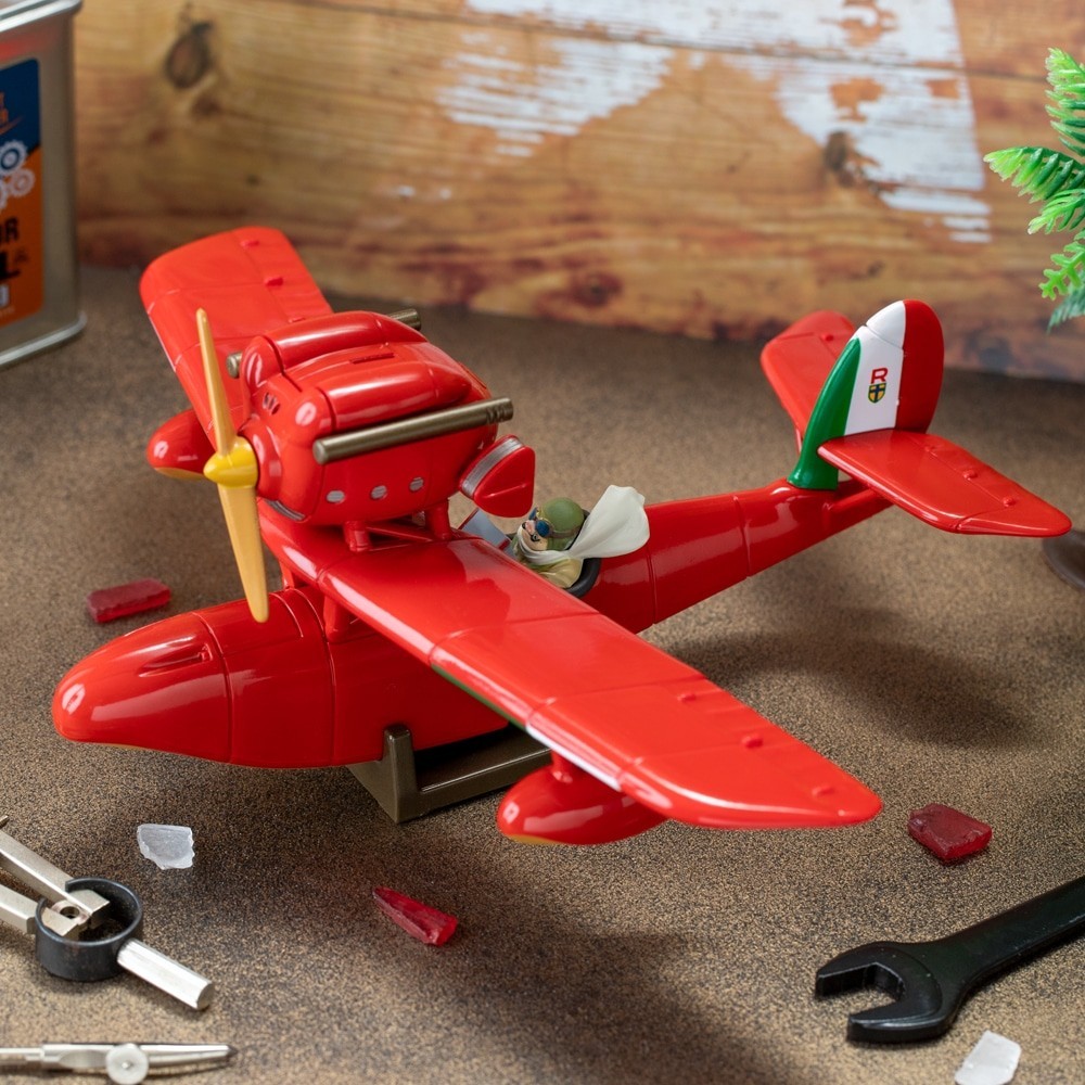 Porco Rosso Savoia S.21 Model Glows & Sounds Studio Ghibli 30th Anniversary